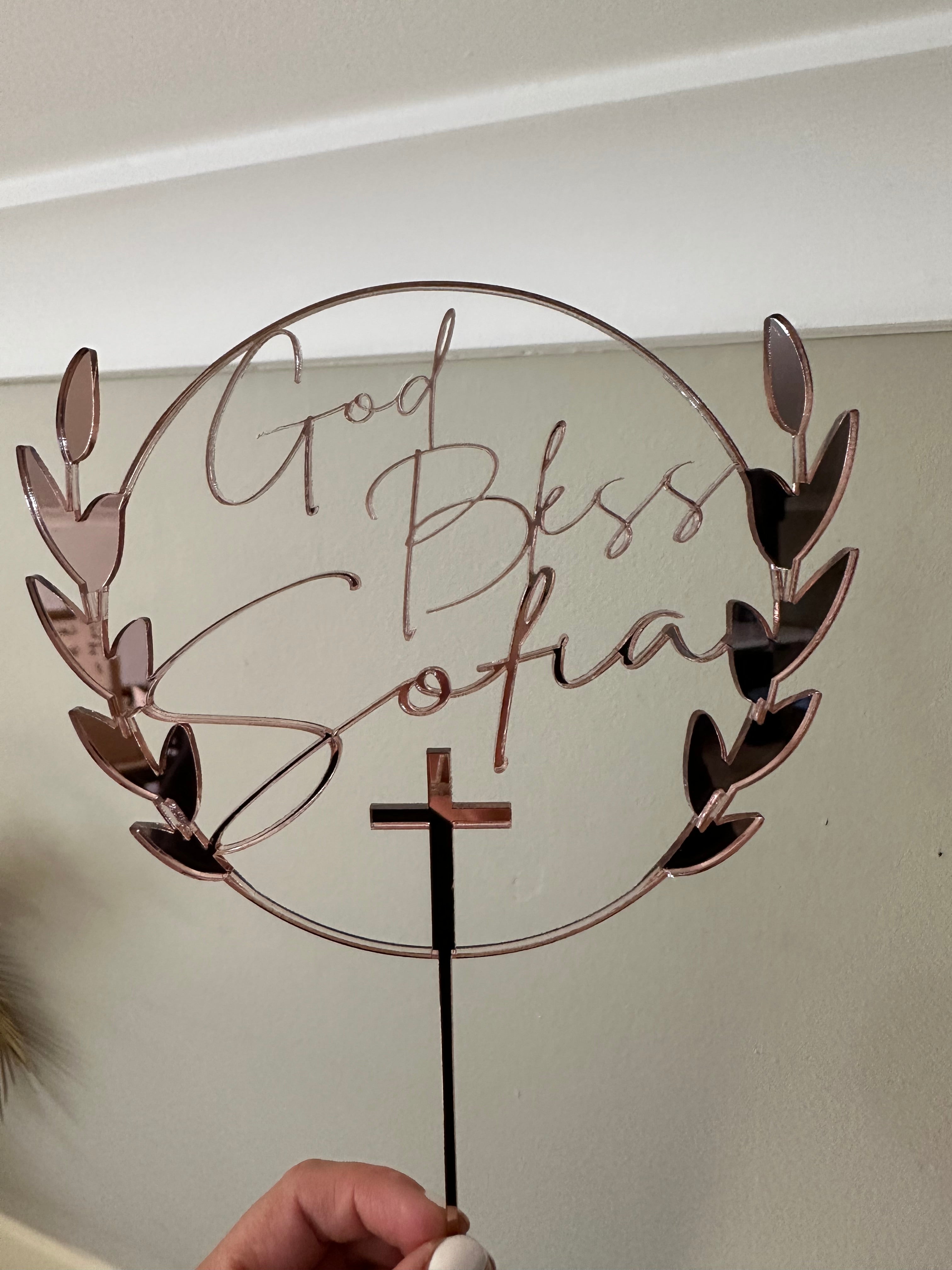 Christening / Baptism Cake Topper