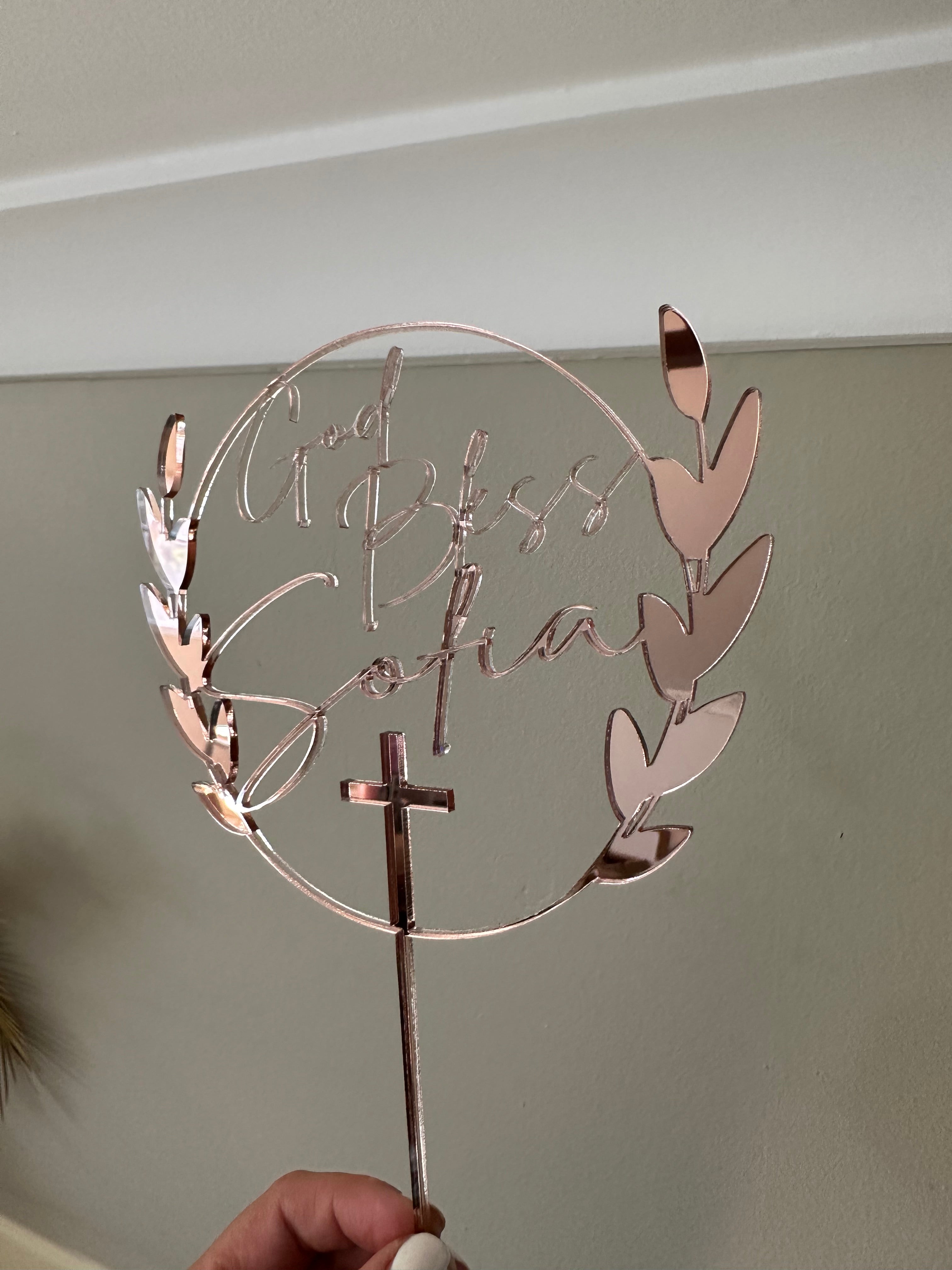 Christening / Baptism Cake Topper