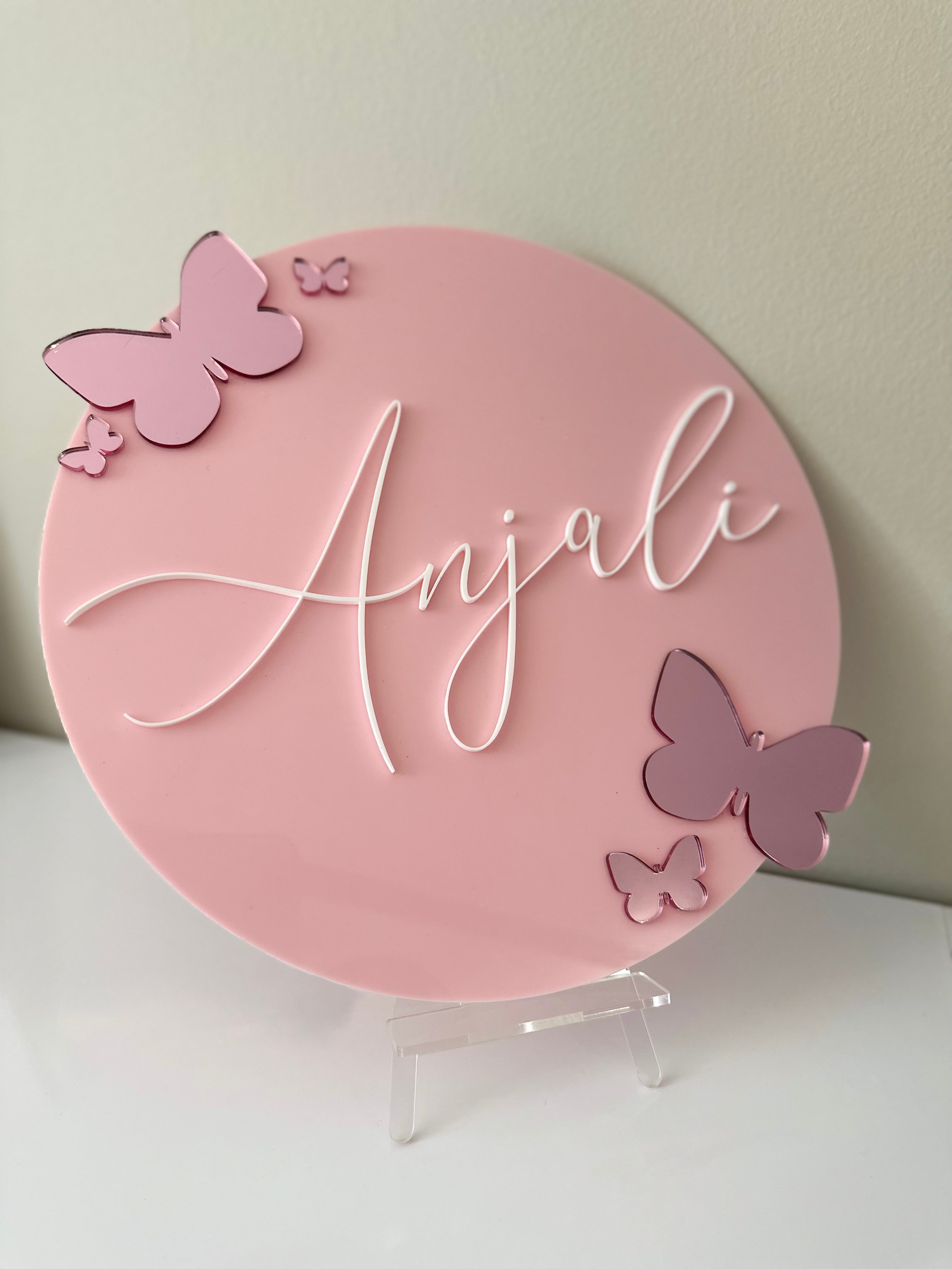 Acrylic Name Round