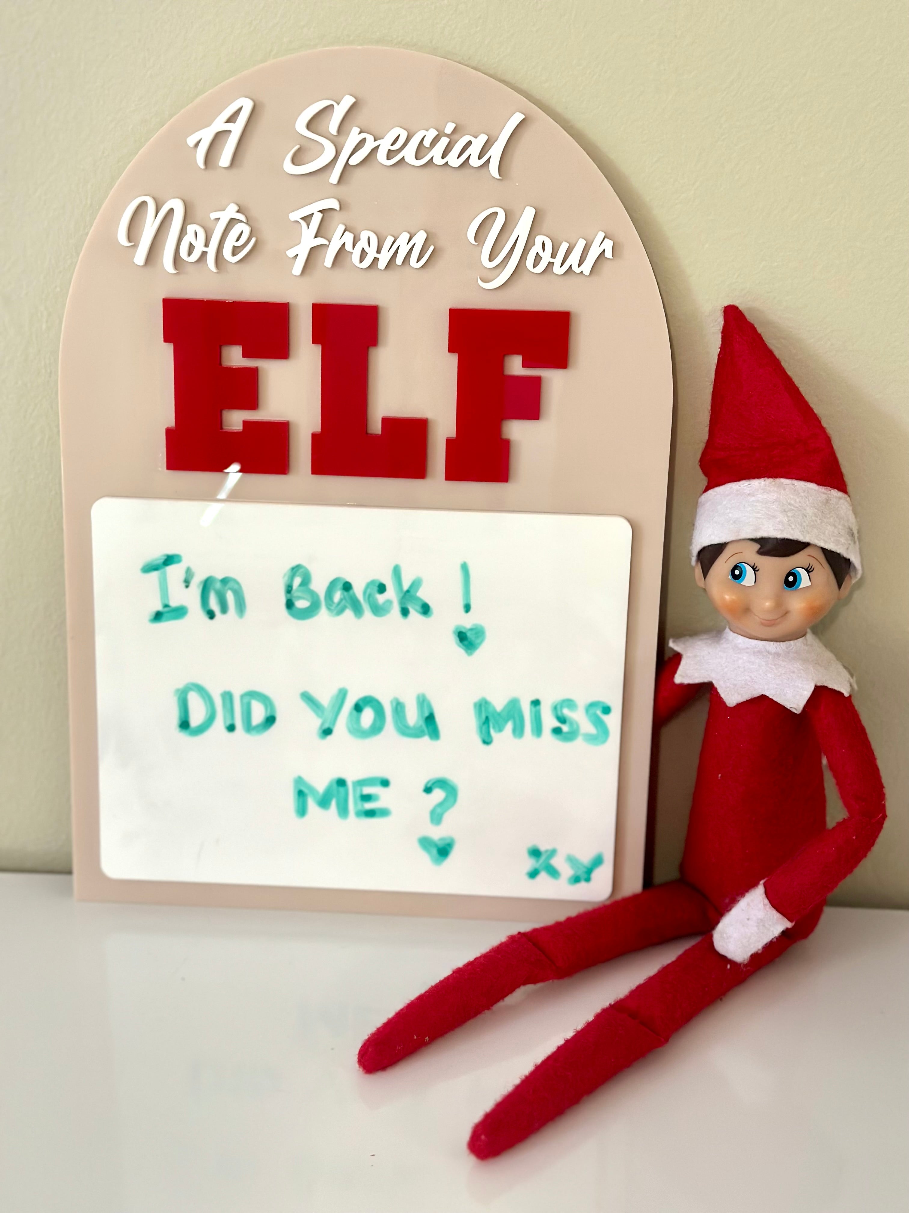 Special note from your elf