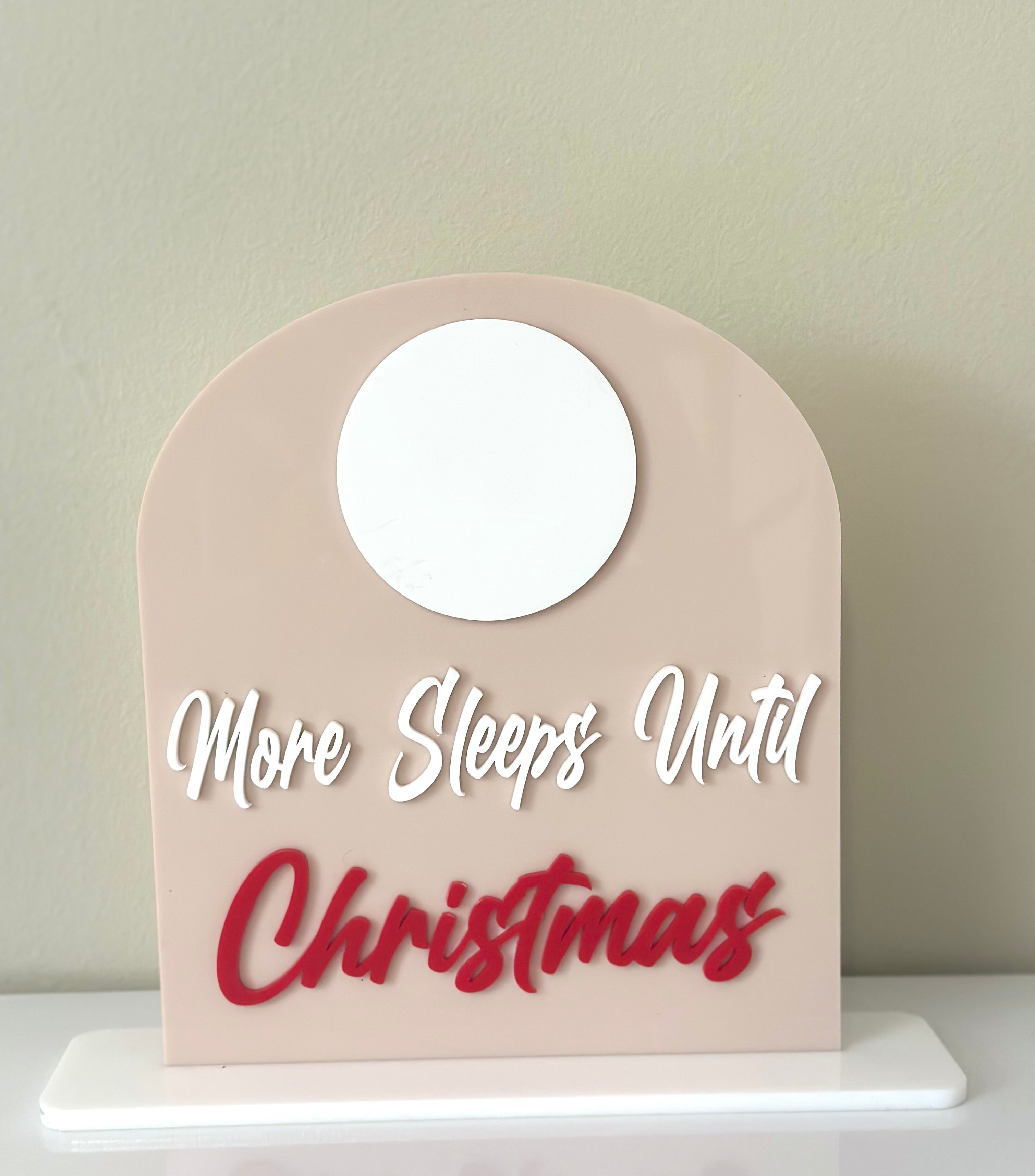 Sleeps Until Christmas Board