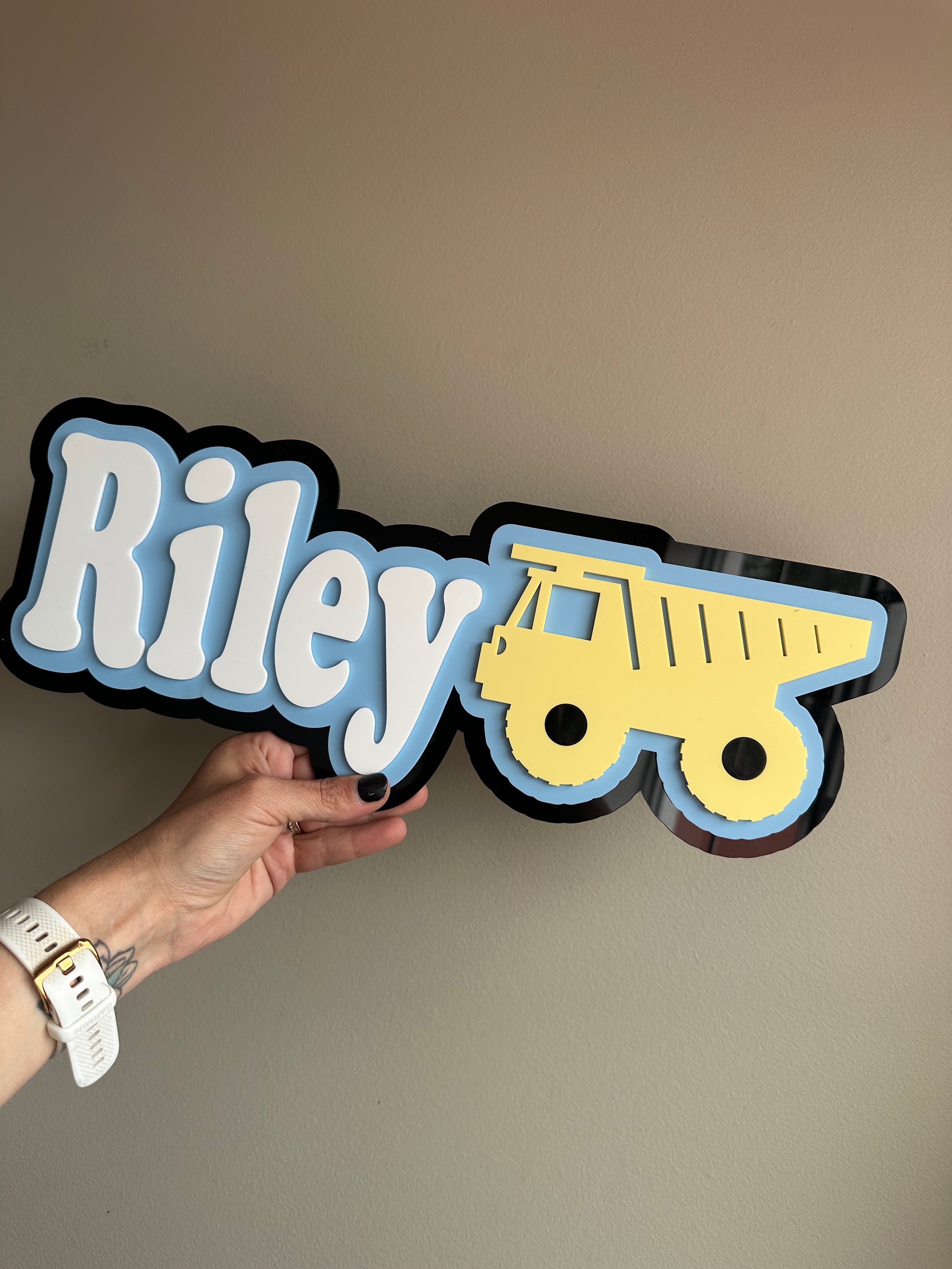 Door Plaque - Dump Truck