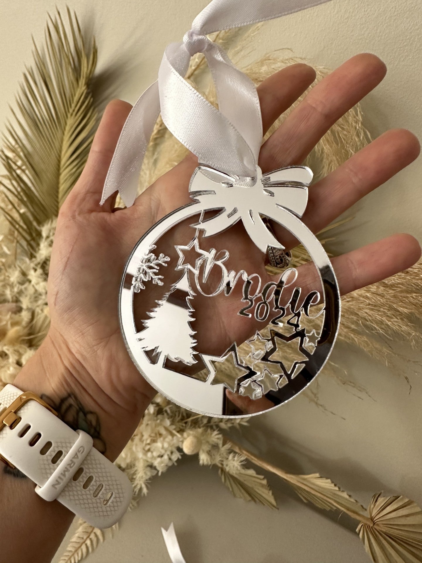 Custom Mirrored Christmas Baubles